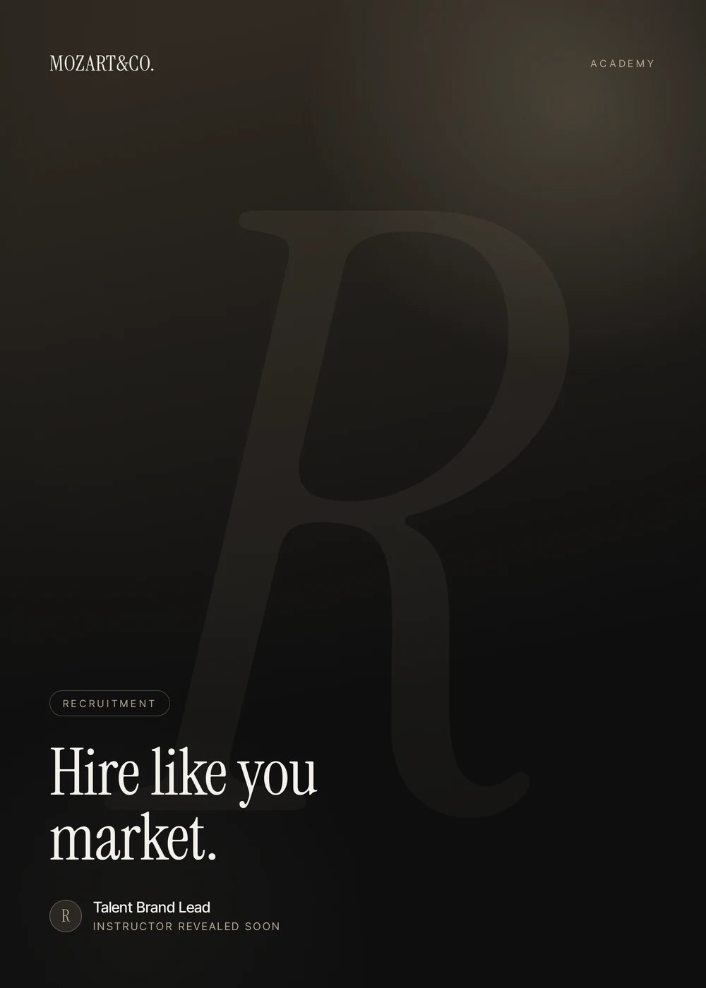 Recruitment Branding master class