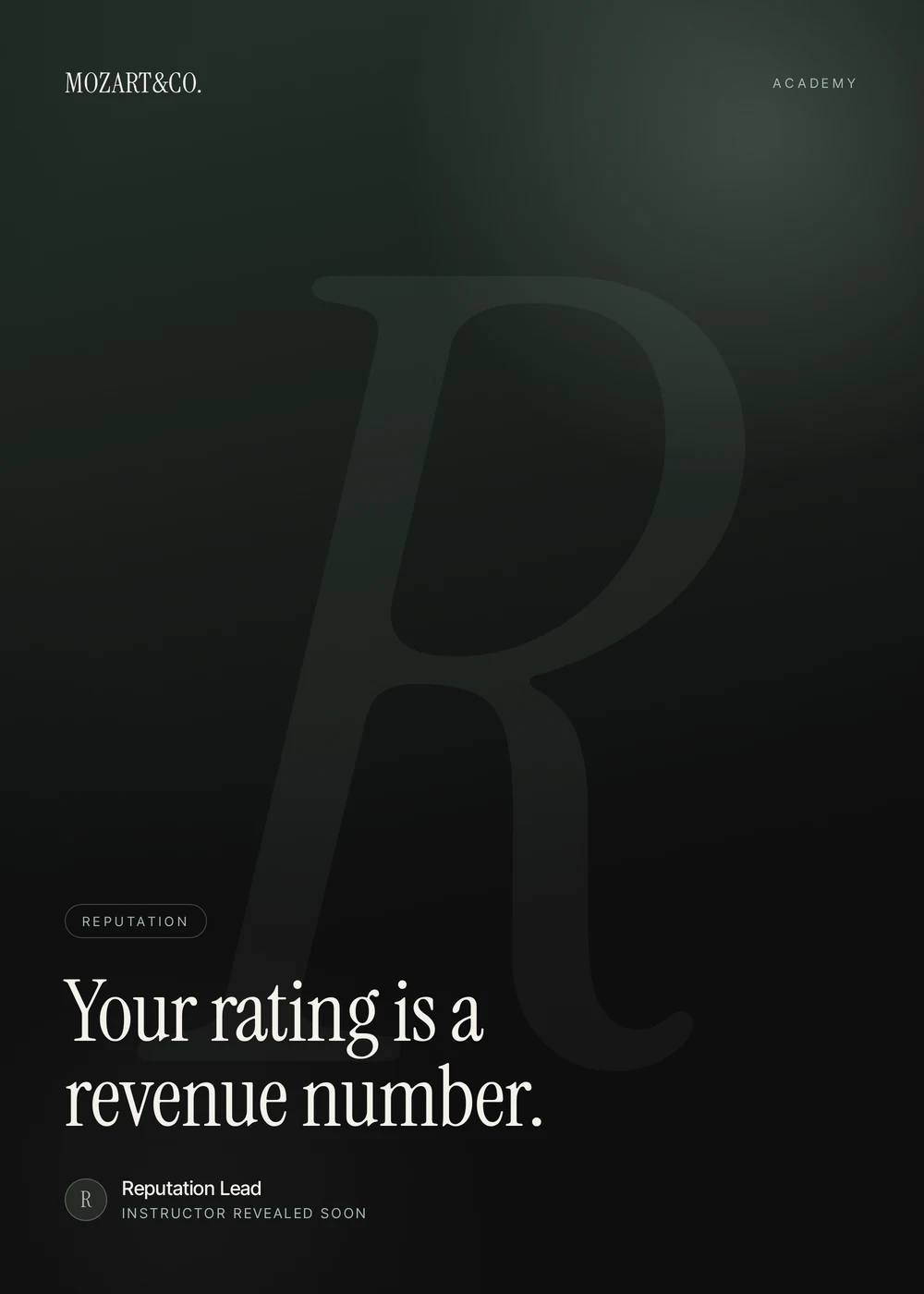 Reputation Management master class