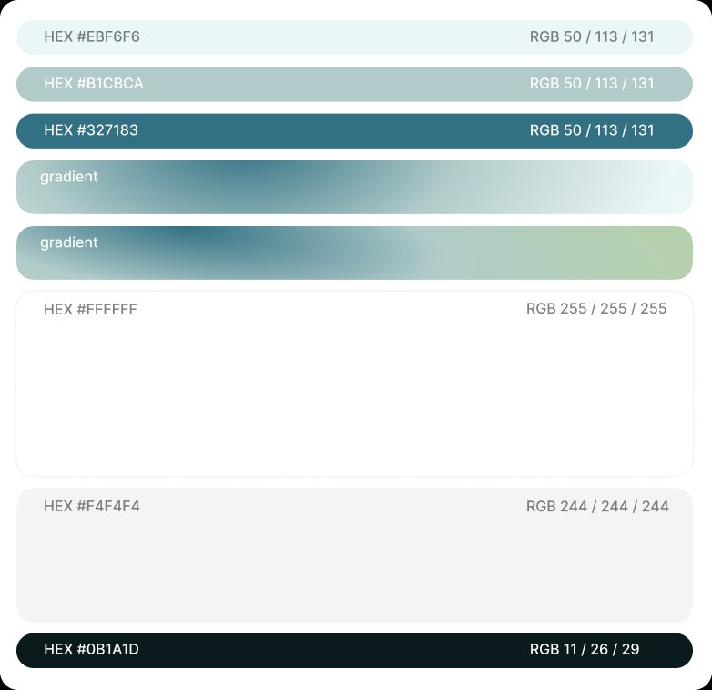 Symbiosis Advisors full color system — hex and RGB values