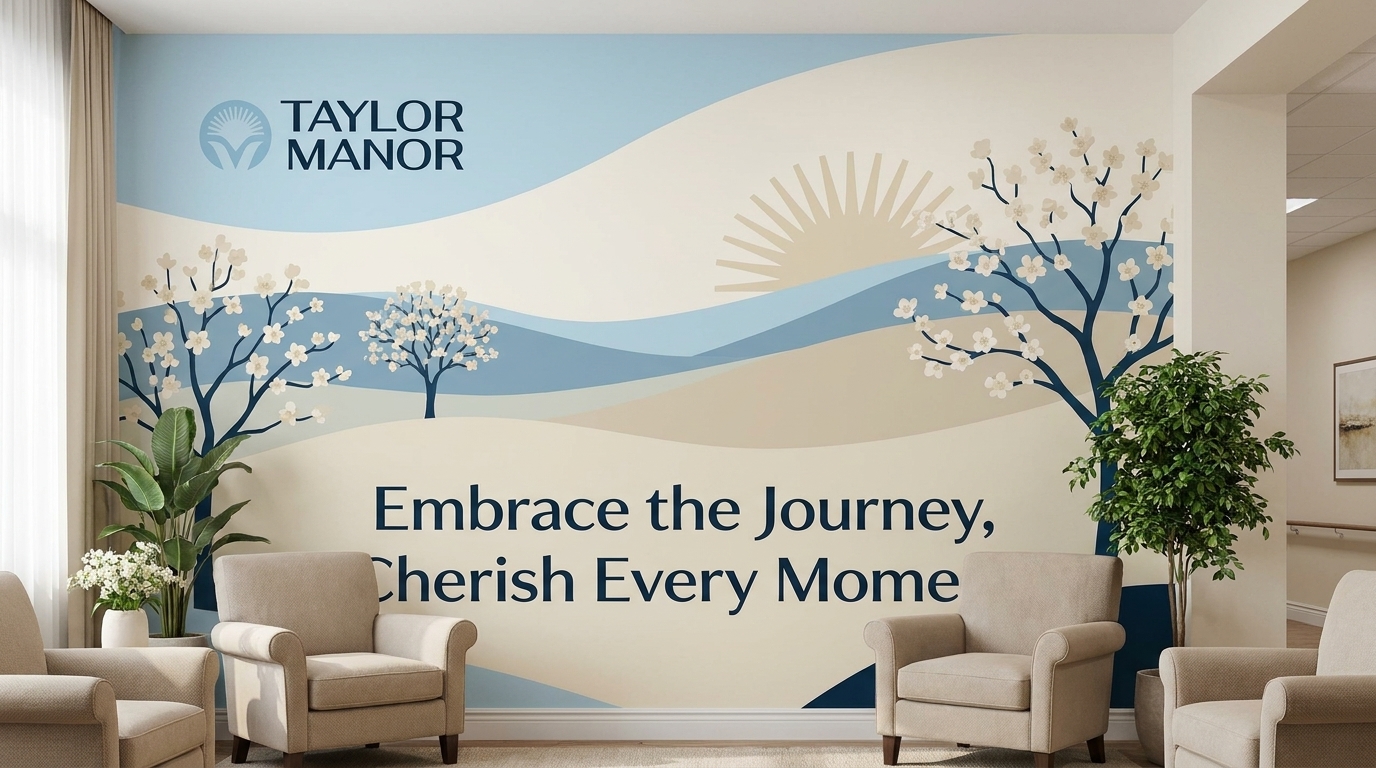 Inspirational wall mural